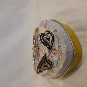 Brighton silver 2 heart bracelet